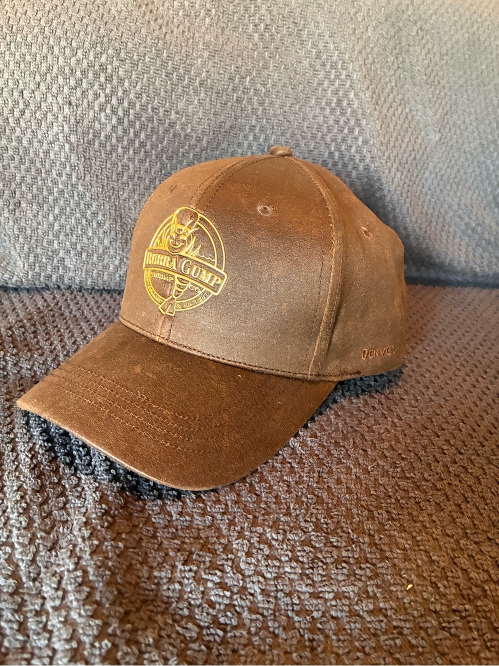 Bubba Gump Brown Leather Cap - Picture 1 of 4